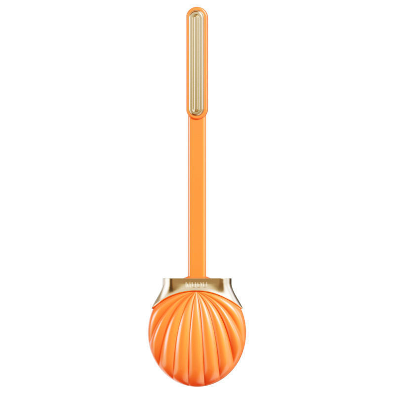 Shell Toilet Brush No Dead Angle Household Punch-Free Toilet Brush Wall-Mounted Bathroom Long Handle Silicone Brush Set