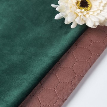 丽丝绒 超声波绗棉 家纺沙发面料 纯色现货 花型订单