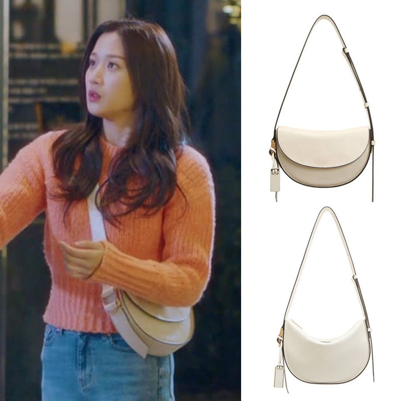 韩剧女神降临文佳煐林周京同款马鞍包2021新款通勤百搭单肩斜挎包