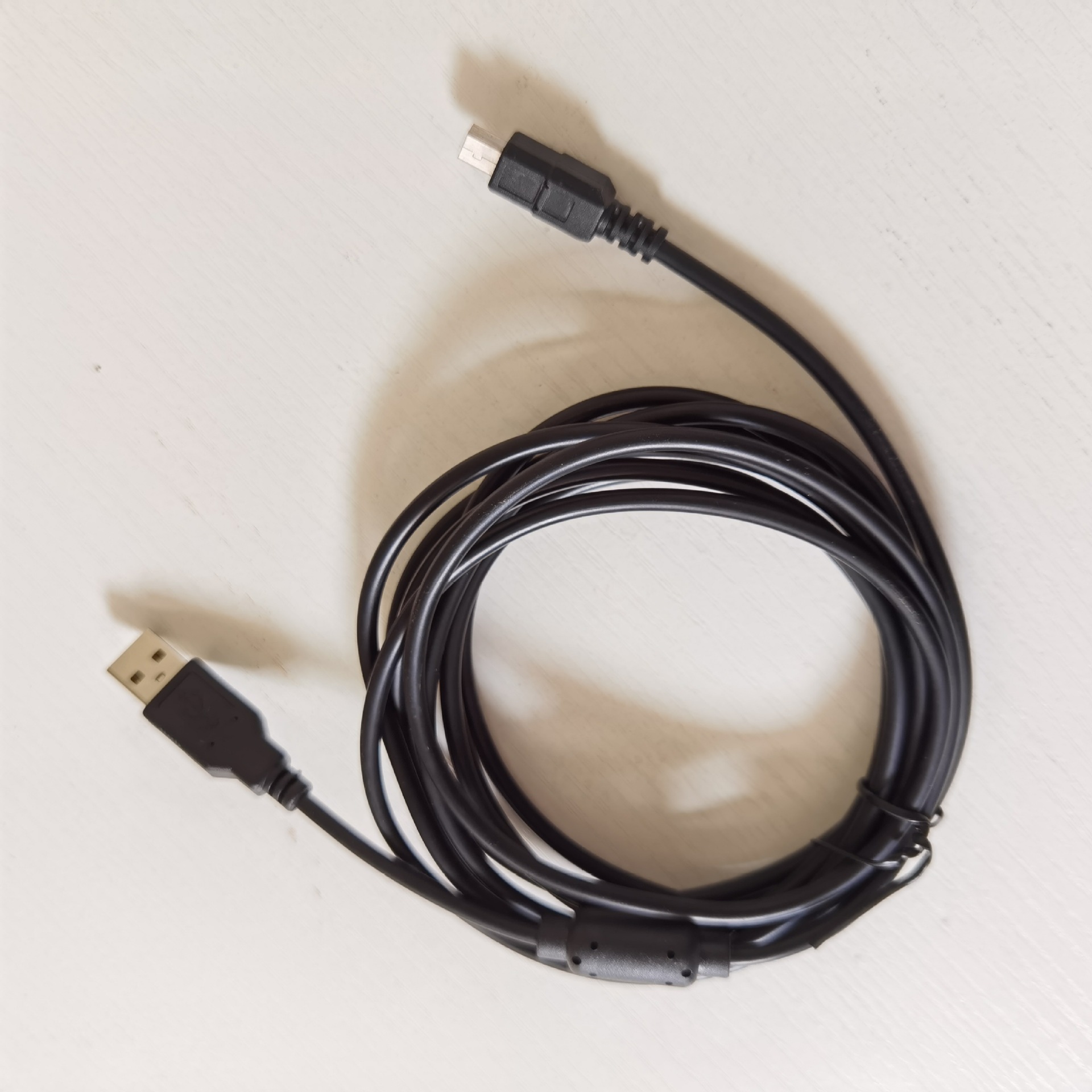 适用于PS3手柄充电线迷你5P数据线移动硬盘数据线加磁环3M