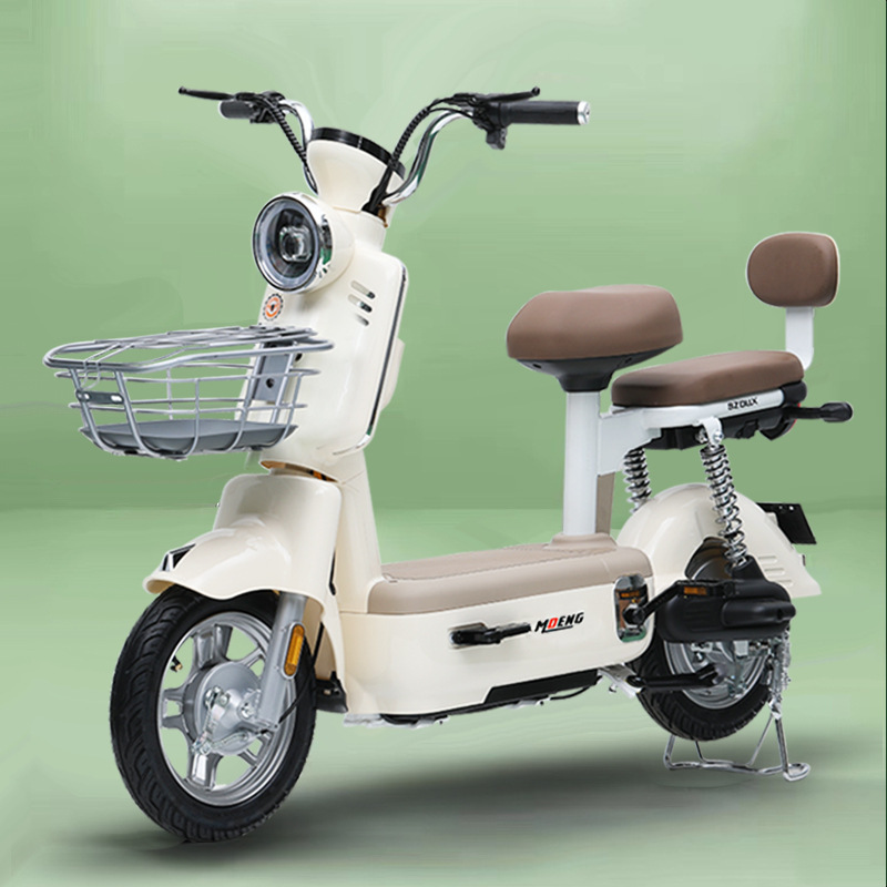跨境外贸摩登新国标电动车男女代步两轮电瓶车长续航电动车摩托车