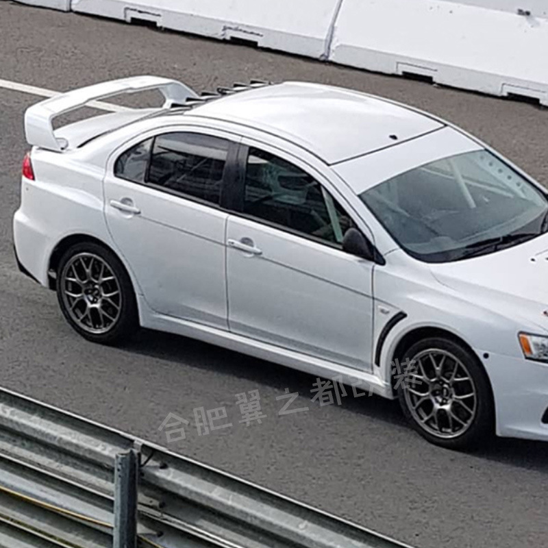 适用三菱翼神尾翼evo十代定风翼高尾翼双色烤漆运动版abs改装专用