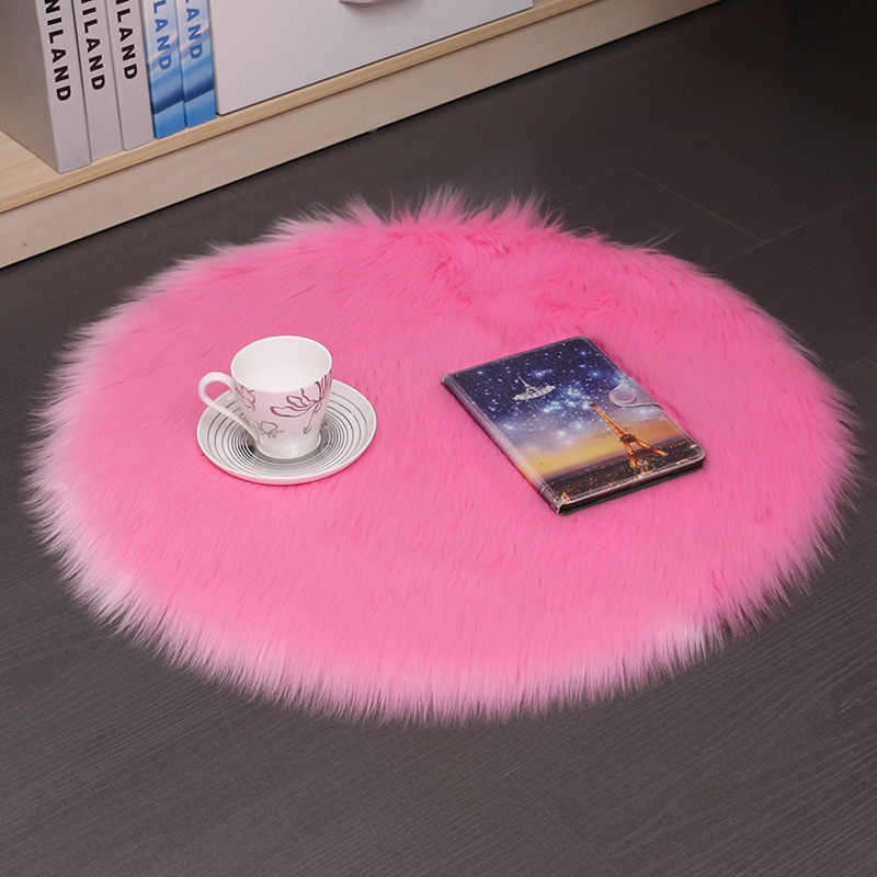 Cross-Border Factory Direct Sales Wholesale Wool-like Carpet Plush Living Room Bedroom Non-Slip Absorbent Feet Feel Comfortable Skin-Friendly