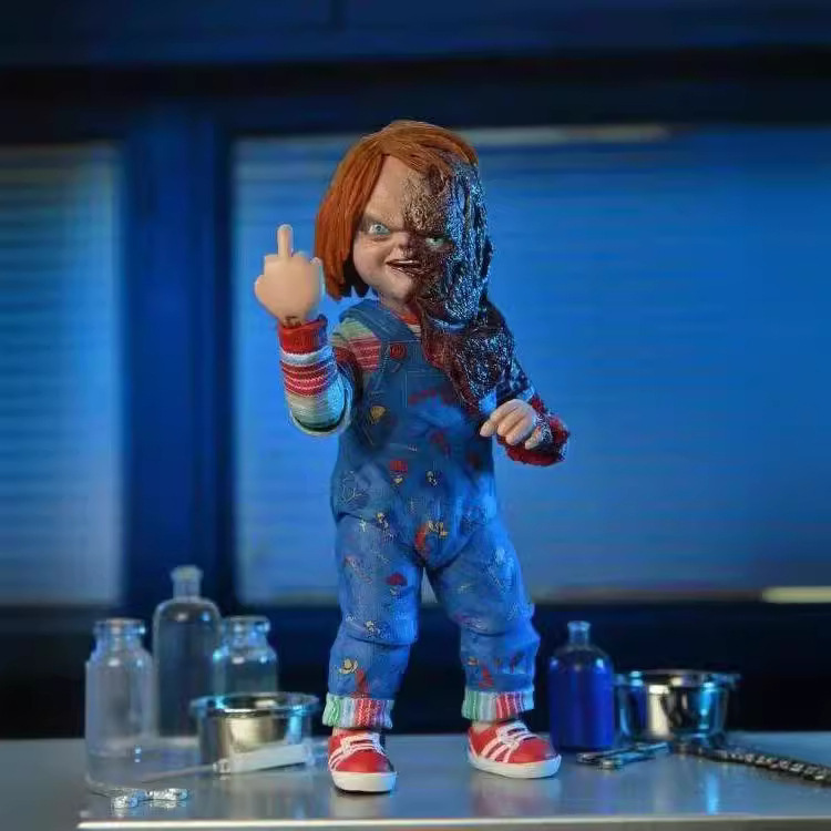neca鬼娃回魂 恰奇chucky cult 电视版 恐怖鬼娃娃人偶手办模型