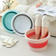 泡脚桶可折叠家用加厚保温过小腿新款便携洗脚盆养生足浴按摩盆子