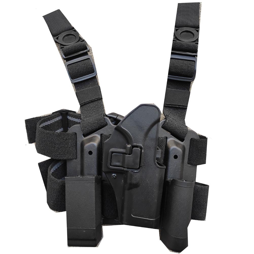 以下腿部枪套有黑色,军绿和泥色三种颜色,需要军绿和泥色的请和客服