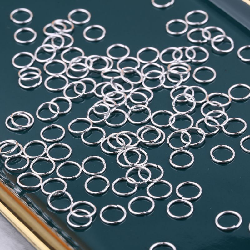 串珠diy发簪材料小铁环 连接圈 单圈 开口圈 铁圈 0.