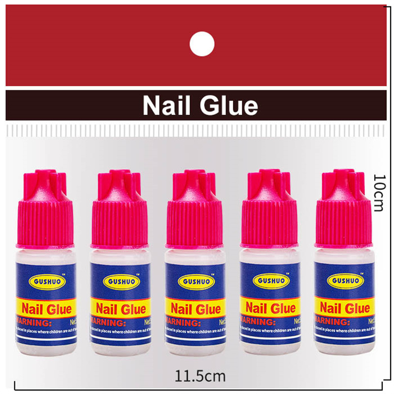 Manicure Implement Quick-Drying Fake Nails Nail Tip Nail Tip Ornament Rhinestone Sticking Glue Strong 3G Blue Bottle Glue