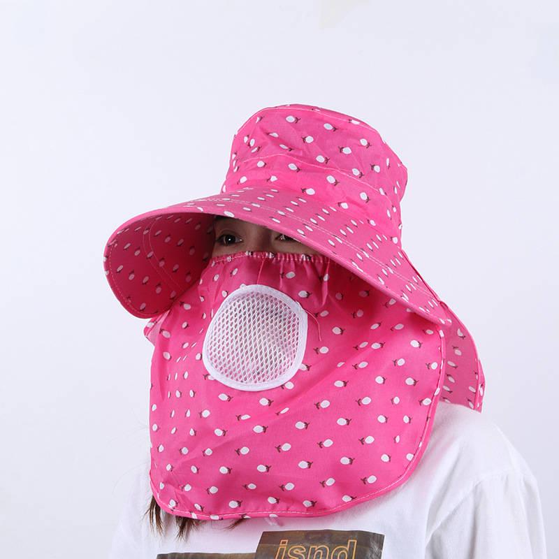 Spring and Summer New Sun Hat for Women Sun Protection Hat Shawl Hat Cover Face Neck Protection Tea Picking Hat Cycling Summer Hat