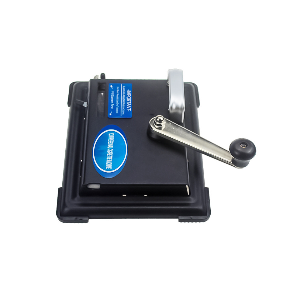 直销8mm金属不锈钢手动拉烟器 黑铁手摇卷烟器推拉式手动卷烟器