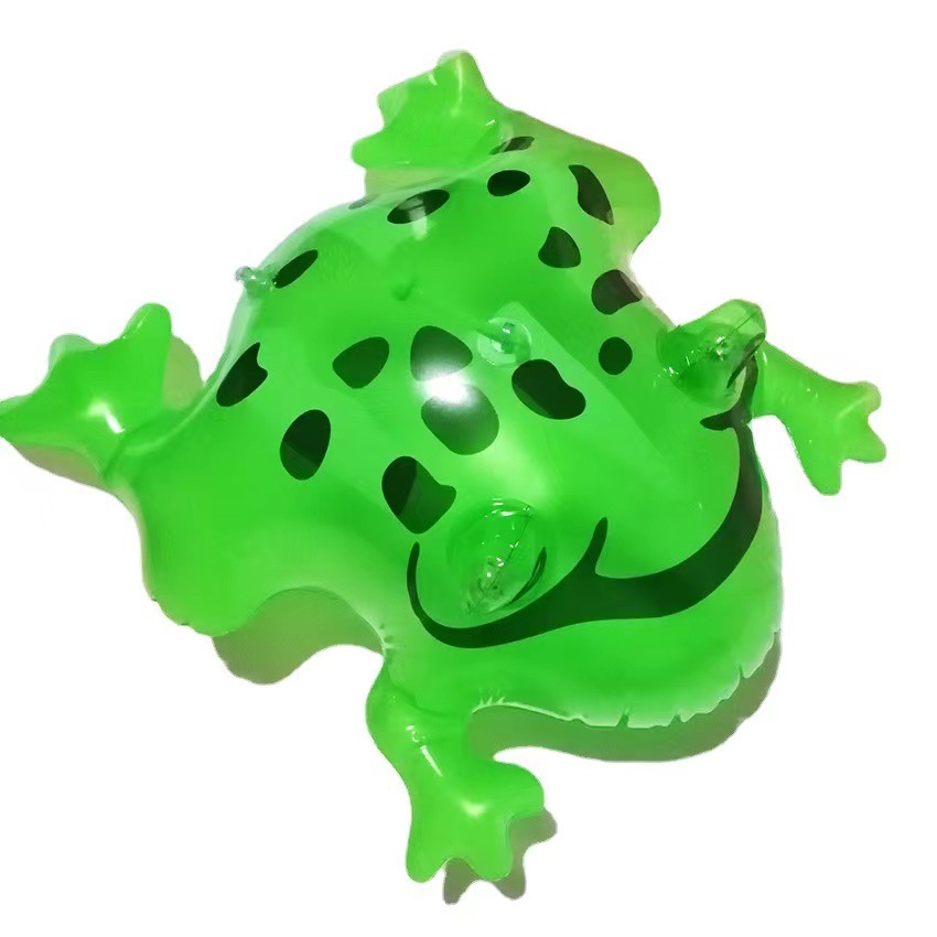 Luminous Inflatable Frog Balloon Children's Toy Large Elastic String Internet Celebrity Flash Frog Doll Night Market Stall Wholesale