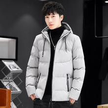 外贸跨境男士棉衣2022冬季新款纯色夹克男式时尚棉服批发一件代发
