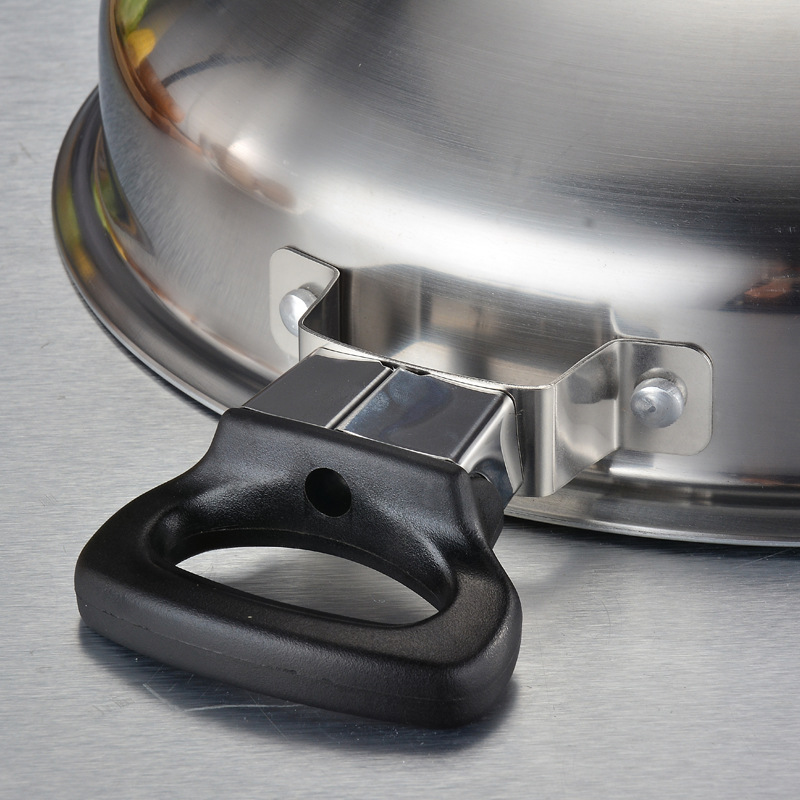 批发皇后锅金锅无水猪蹄锅家用炒菜无涂层304不锈钢中式炒锅