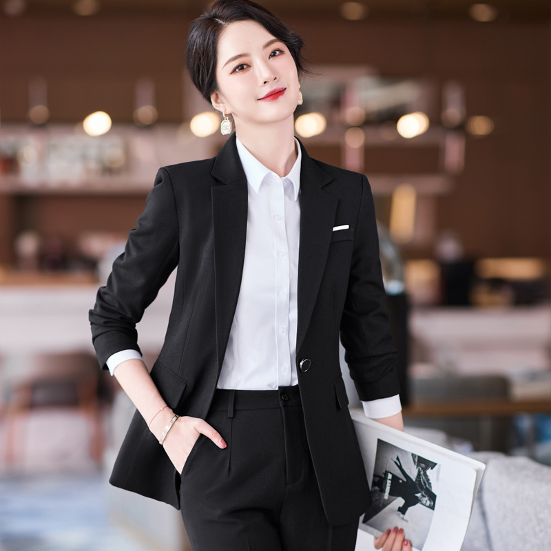 职业装女套装2022春秋新款韩版时尚气质修身白领销售经理面试正装