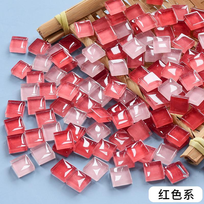1200 Colored Crystal Glass Mosaic Handmade DIY Children's Decorations Art Art Area Painting Materials