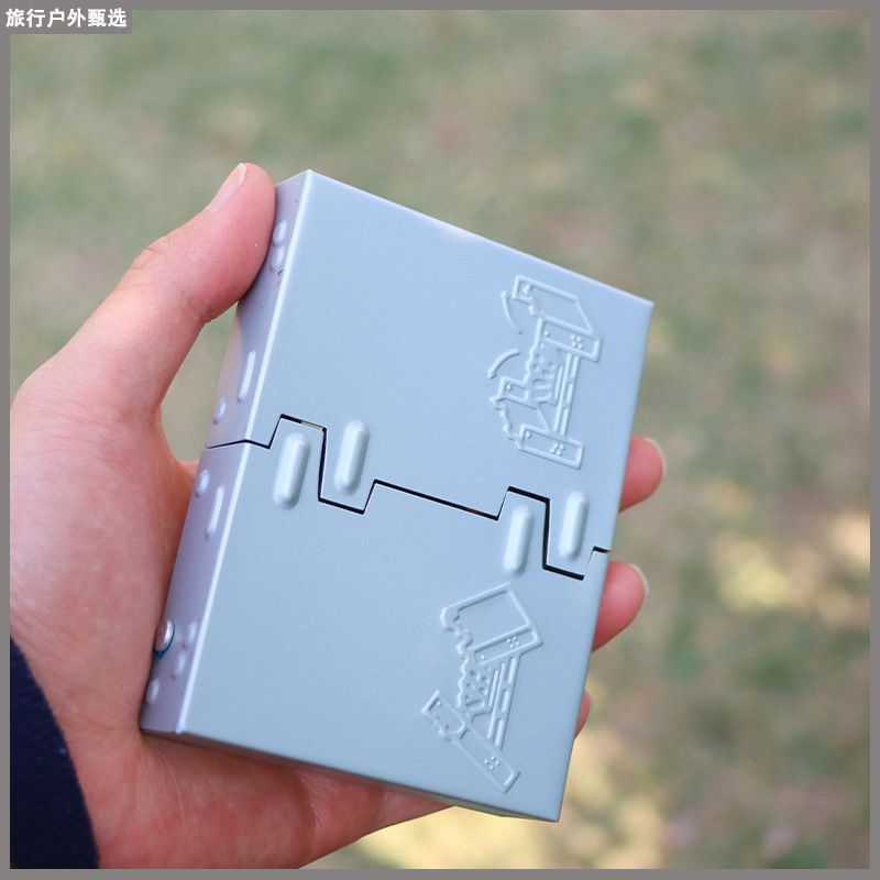 野营便携式固体酒精炉折叠炉具卡式炉子可折叠户外酒精炉灶加厚款