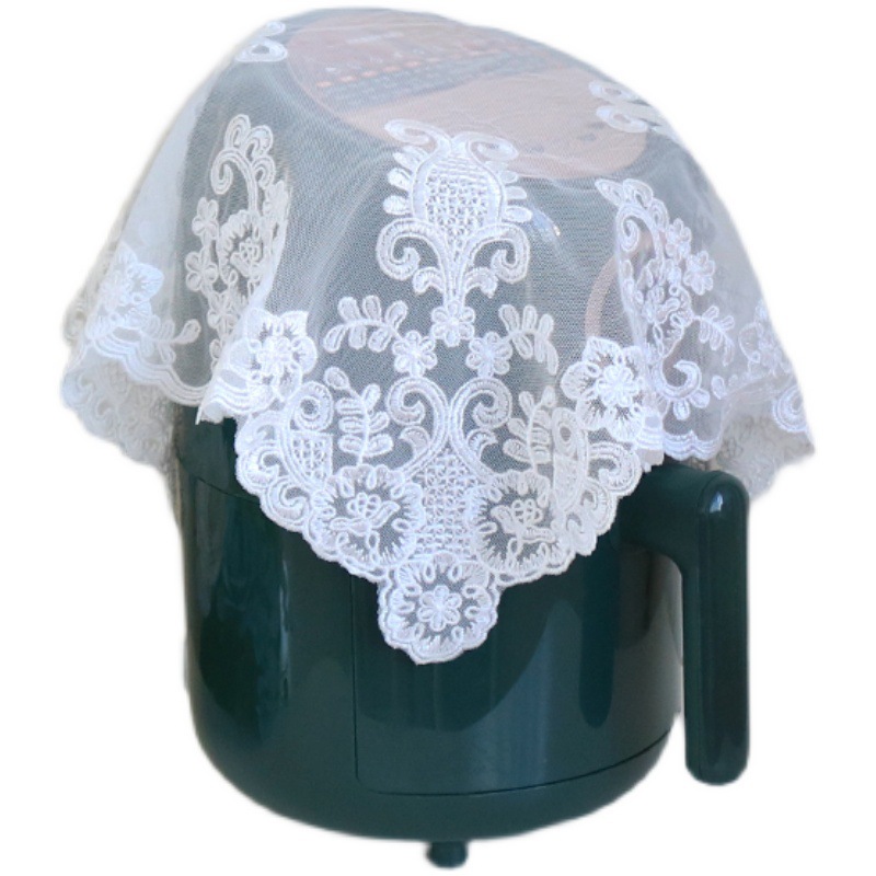 American Light Luxury Lace Tablecloth Cover Cloth Bedside Table Microwave Oven Cytoderm Breaking Machine Air Fryer Tea Tray Tea Set Dust Cover