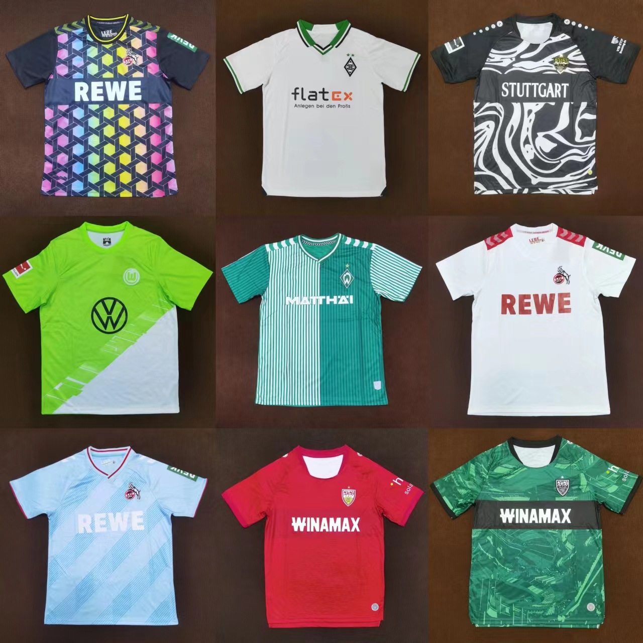 2324德甲联赛各球队球衣门兴科隆斯图加特勒沃库森泰版球服外贸