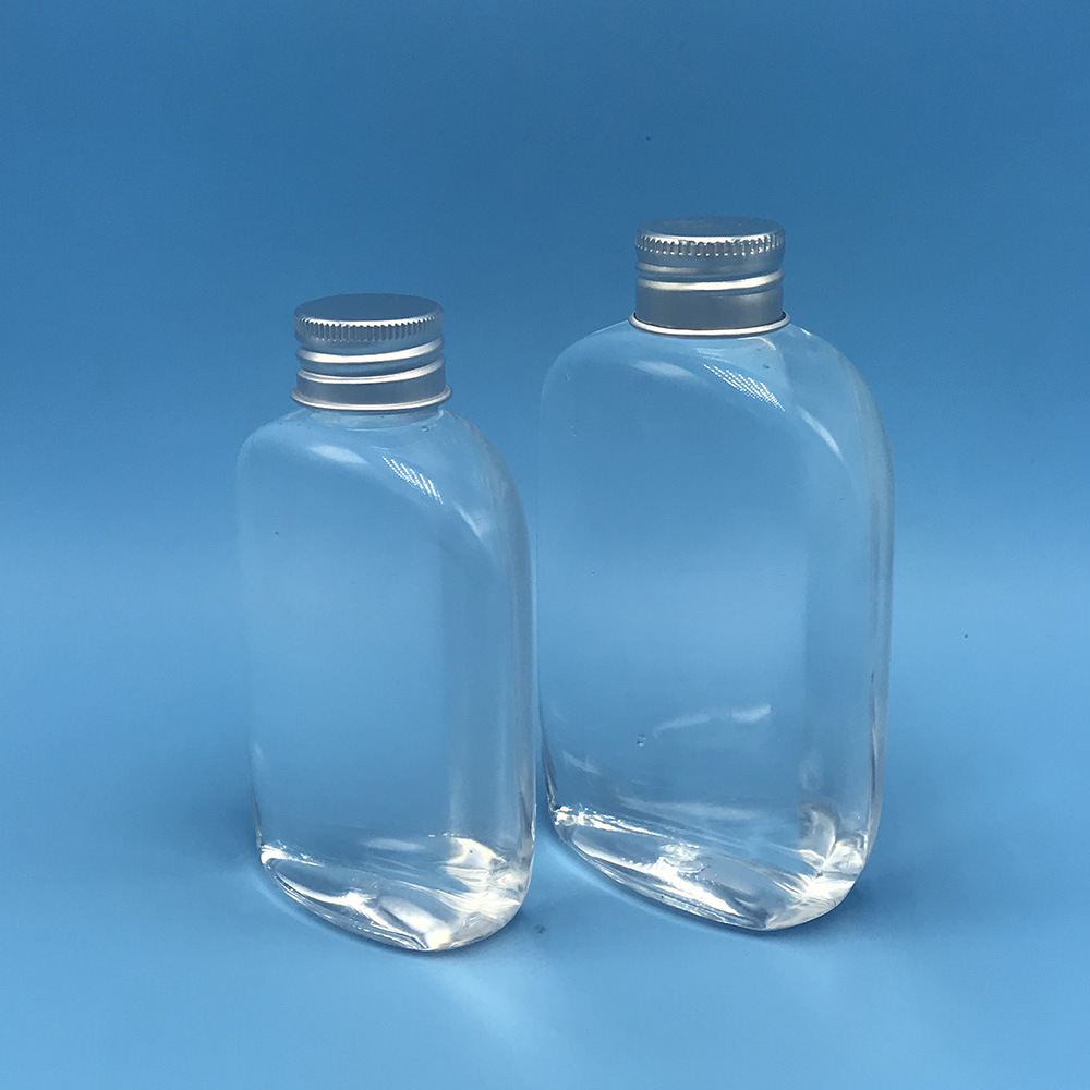 批发120ml扁瓶乳液瓶180毫升扁形瓶子防晒霜瓶 pet透明塑料瓶生产