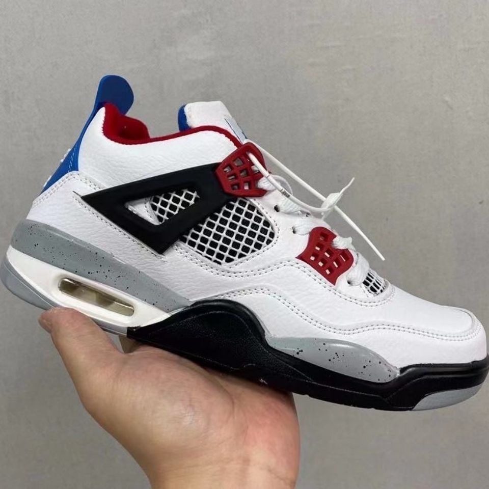 aj4篮球鞋女生情侣鞋男孩休闲鞋百搭鸳鸯夏季跑步鞋aj乔四4气垫鞋