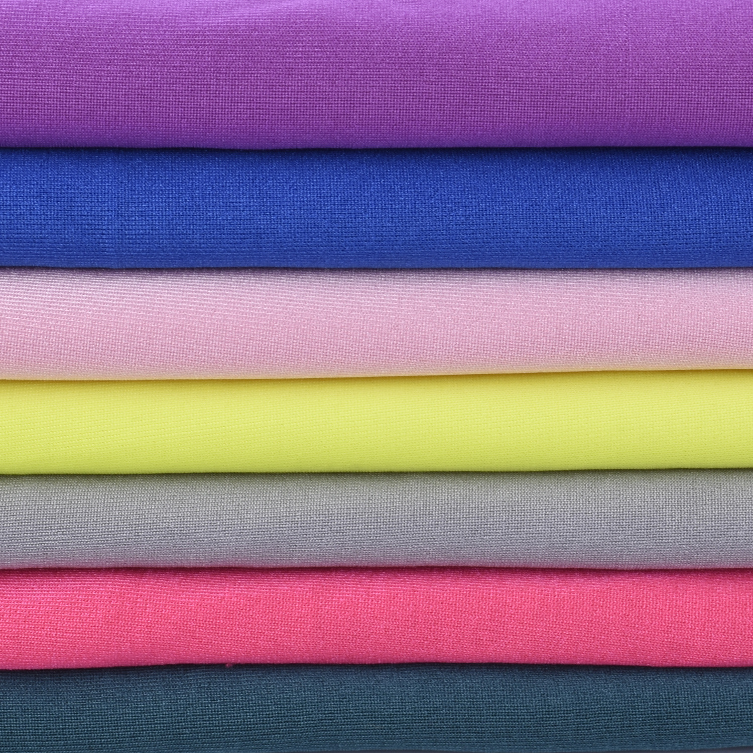 大量现货 涤纶有光莱卡 四面弹力针织面料高弹时装泳装打底衫面料