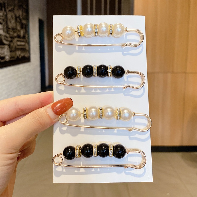 迷你珍珠胸针扣衬衫衣服固定扣针高档胸针女百搭可爱日系装饰品扣