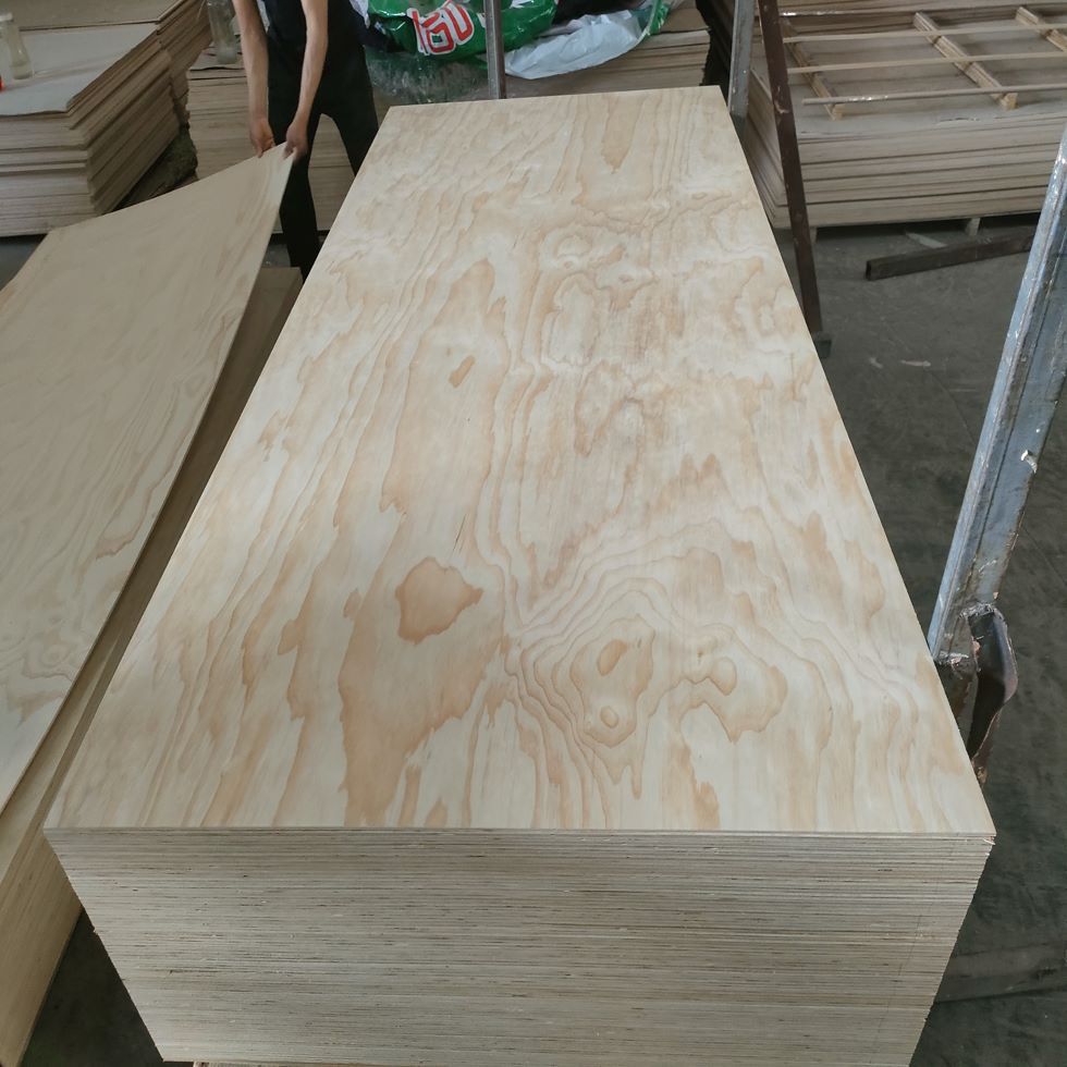 松木贴面胶合板 松木三合板 carb工艺品胶合板 白松木贴面板