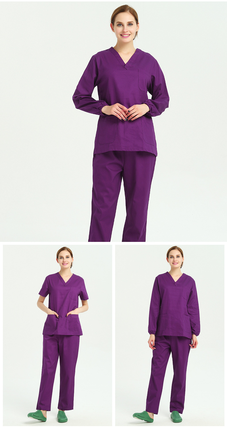 女短袖医院定制医生医生服洗手衣分体套装隔离服刷手衣服