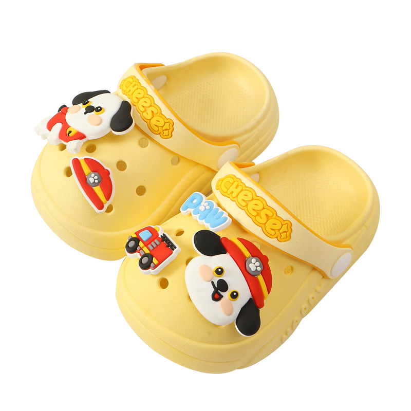 Children's Hole Shoes Summer Boys Cartoon Non-Slip Soft Bottom Baby Cute Indoor and Outdoor Closed-Toe Slippers Sandals Wholesale