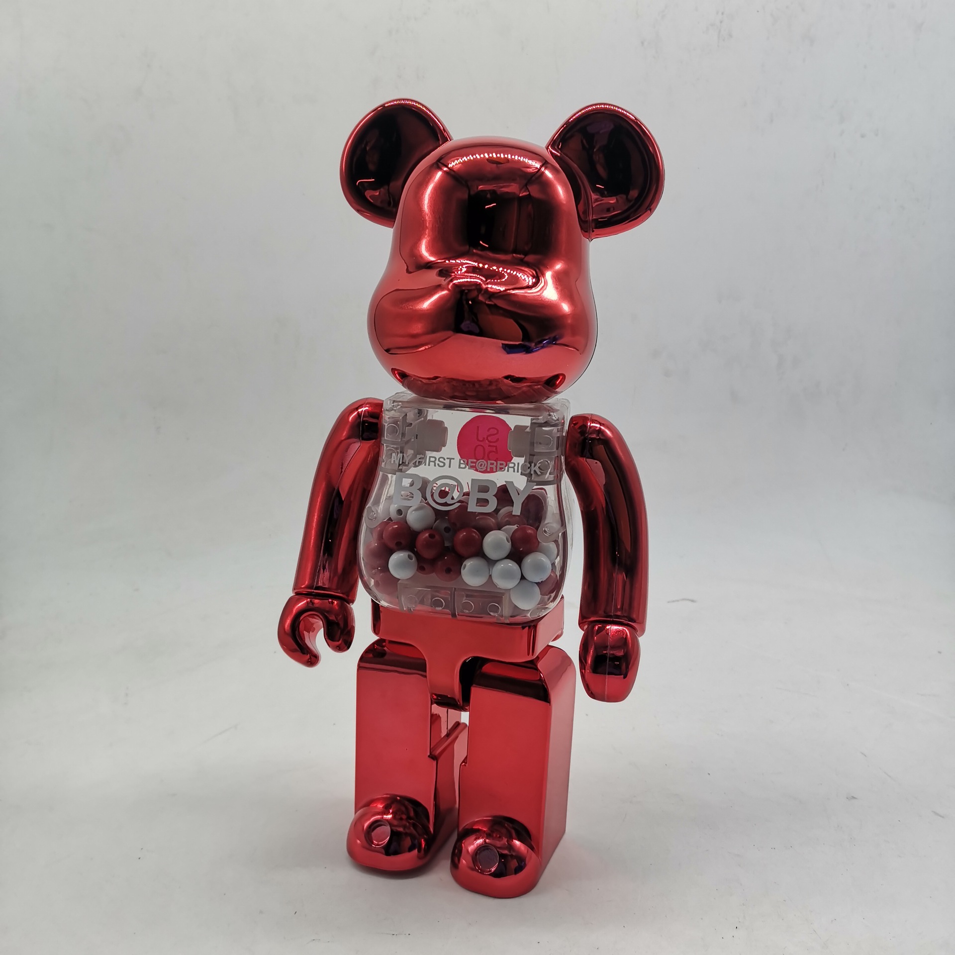 bearbrick黑金暴力熊积木熊电镀金银千秋关节可响金粉