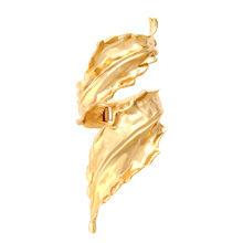 ZA时尚轻奢风复古金色树叶手镯欧美夸张设计合金叶子手饰跨境货源
