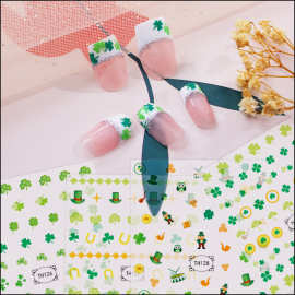 正祥新款复活节美甲饰品批发DIY贴花指甲贴INS小清新美甲贴纸定制