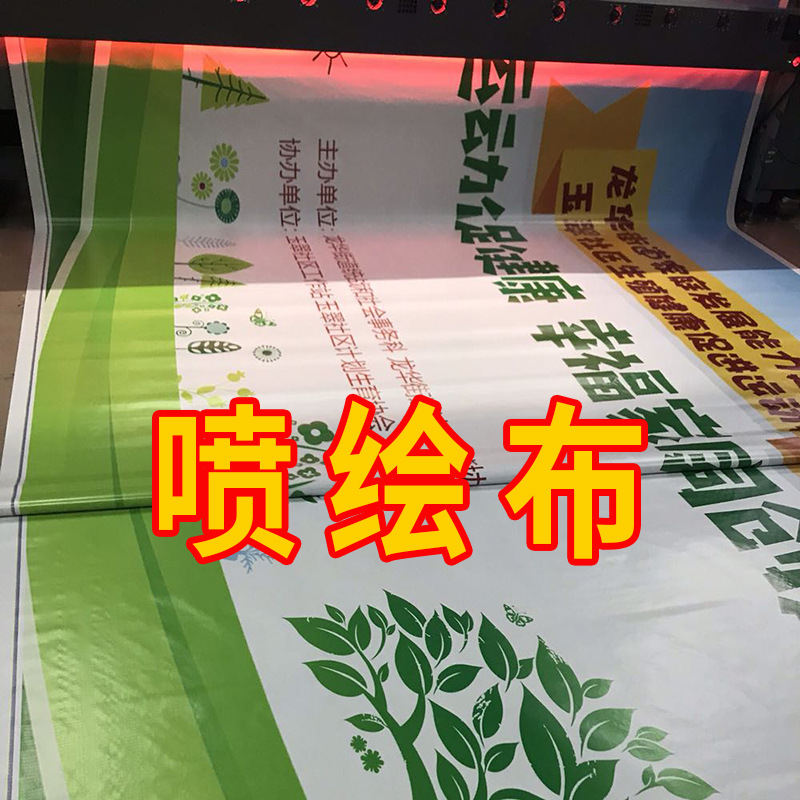 深圳喷绘写真户外pp背胶户内广告海报画面地贴可移背胶车贴布