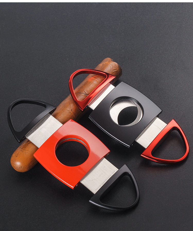 60烟径大孔径锌合金雪茄剪雪茄刀剪刀雪茄钳多色配件工具厂家直销