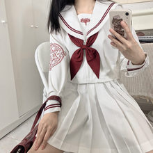 现货批发 原创 恶魔姬 不良少女jk制服重工刺绣暗黑套装全套夏服