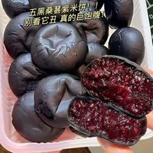 40枚整箱无蔗糖五黑桑葚紫米饼干低代餐解馋零食卡脂粗粮