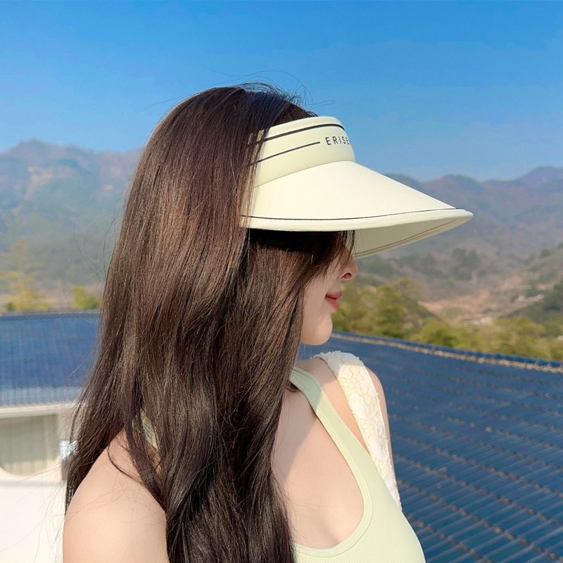 Sun Protection Hat Women's UV Protection Face Cover Sports Outdoor Air Top Ice Silk Sun Hat Summer Beach Sun Hat
