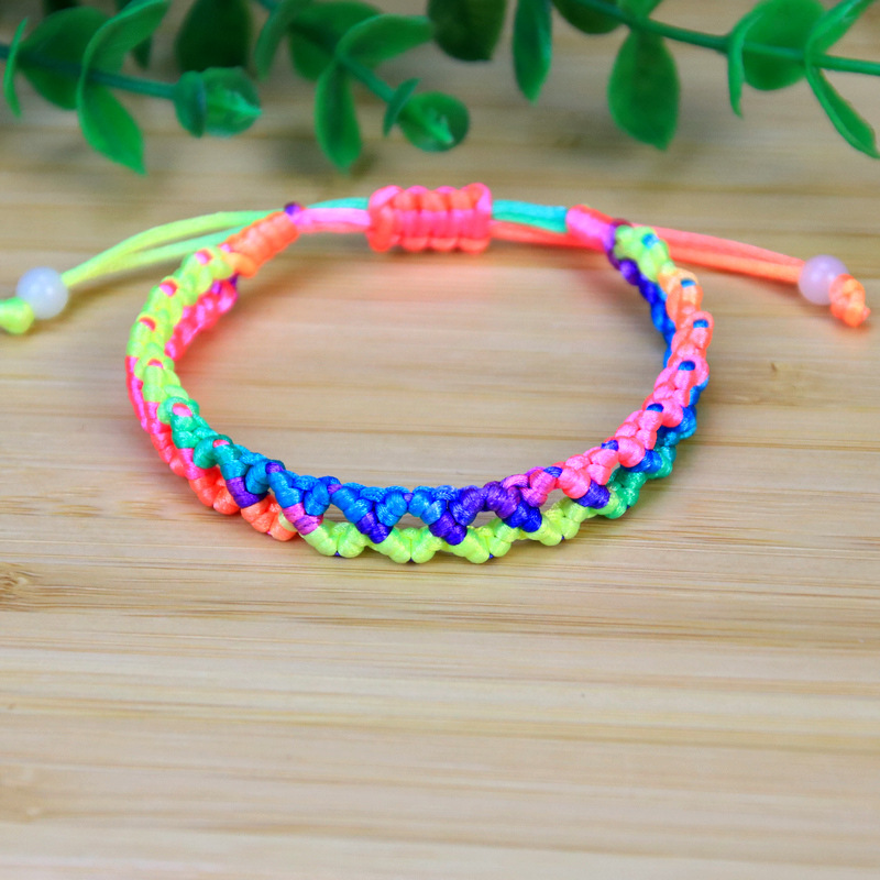 批发五色线编织五月端午节五彩绳手链男女本命年转运红绳手绳礼品