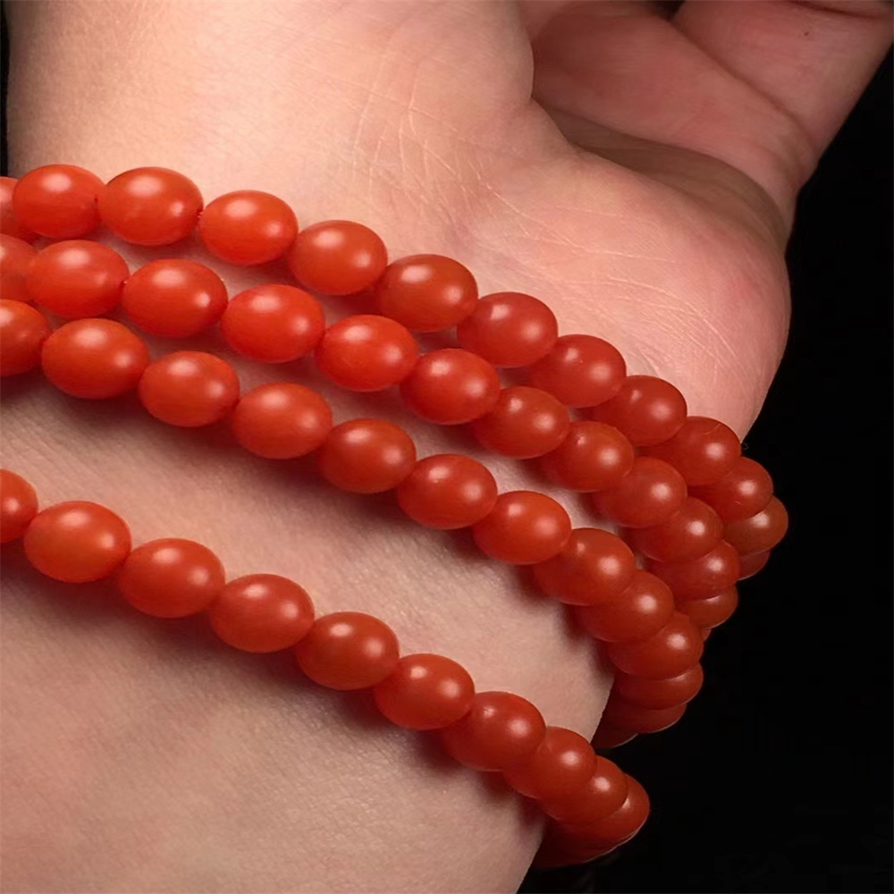081货源保山南红diy佛珠网红手链手串批发女多圈南红直播散珠佛珠