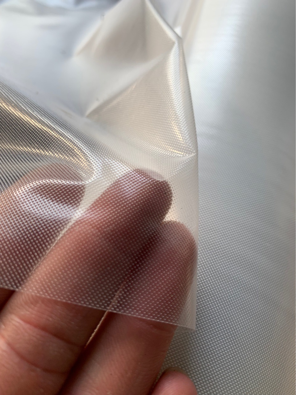 peva膜西服套原材料pe手套家具罩压纹膜流延膜砖石网纹磨砂透明膜