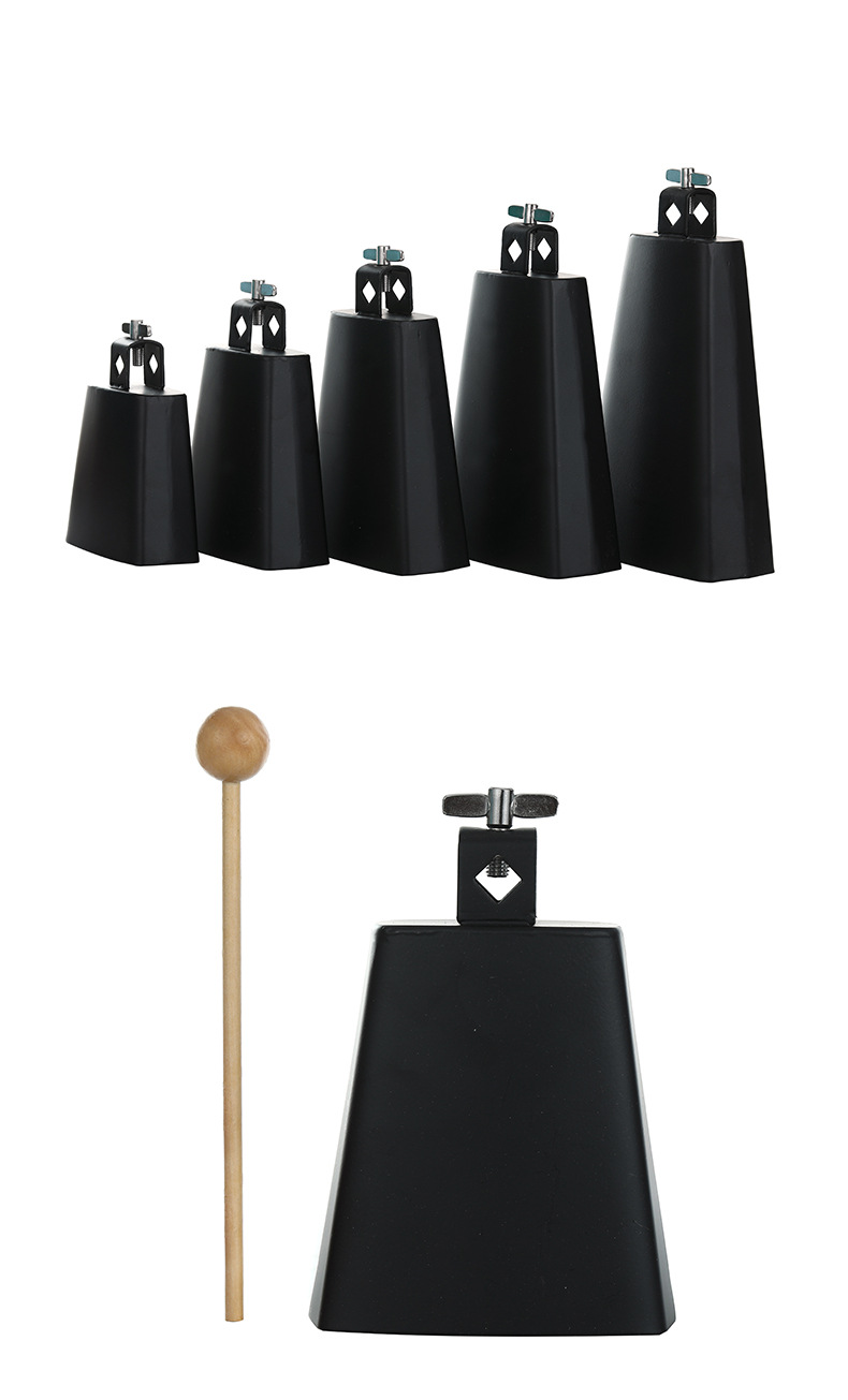 批发奥尔夫打击乐器 电镀金属牛铃 斜头牛铃幼儿园早教乐器