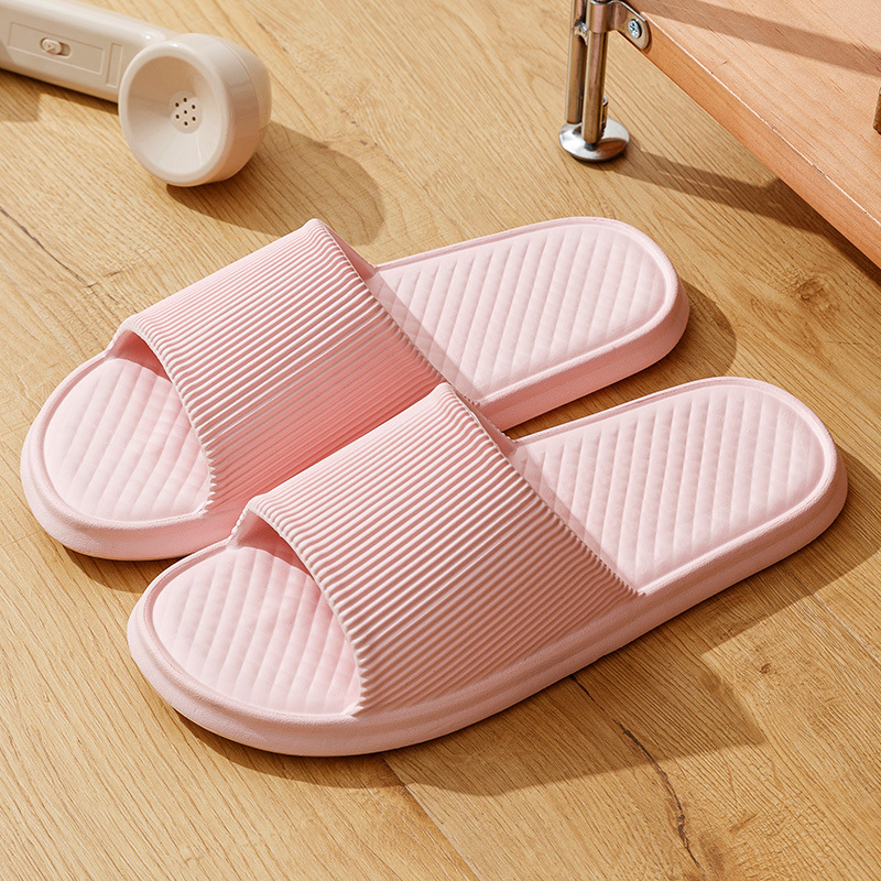 Thick-Soled Simple Slippers for Women Summer Home Indoor Bathroom Bath Lightweight Outdoor Wear Couple Shoes for Men
