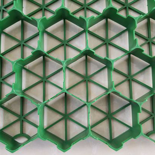 植草格网厂家定制规格全高强度花平口停车场植草板草坪塑料植草格