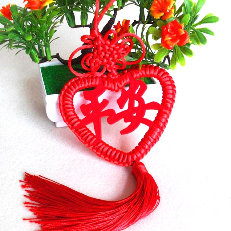 汽车挂件小号车内车载保平安纯手工吉祥中国结后视镜挂饰平安结