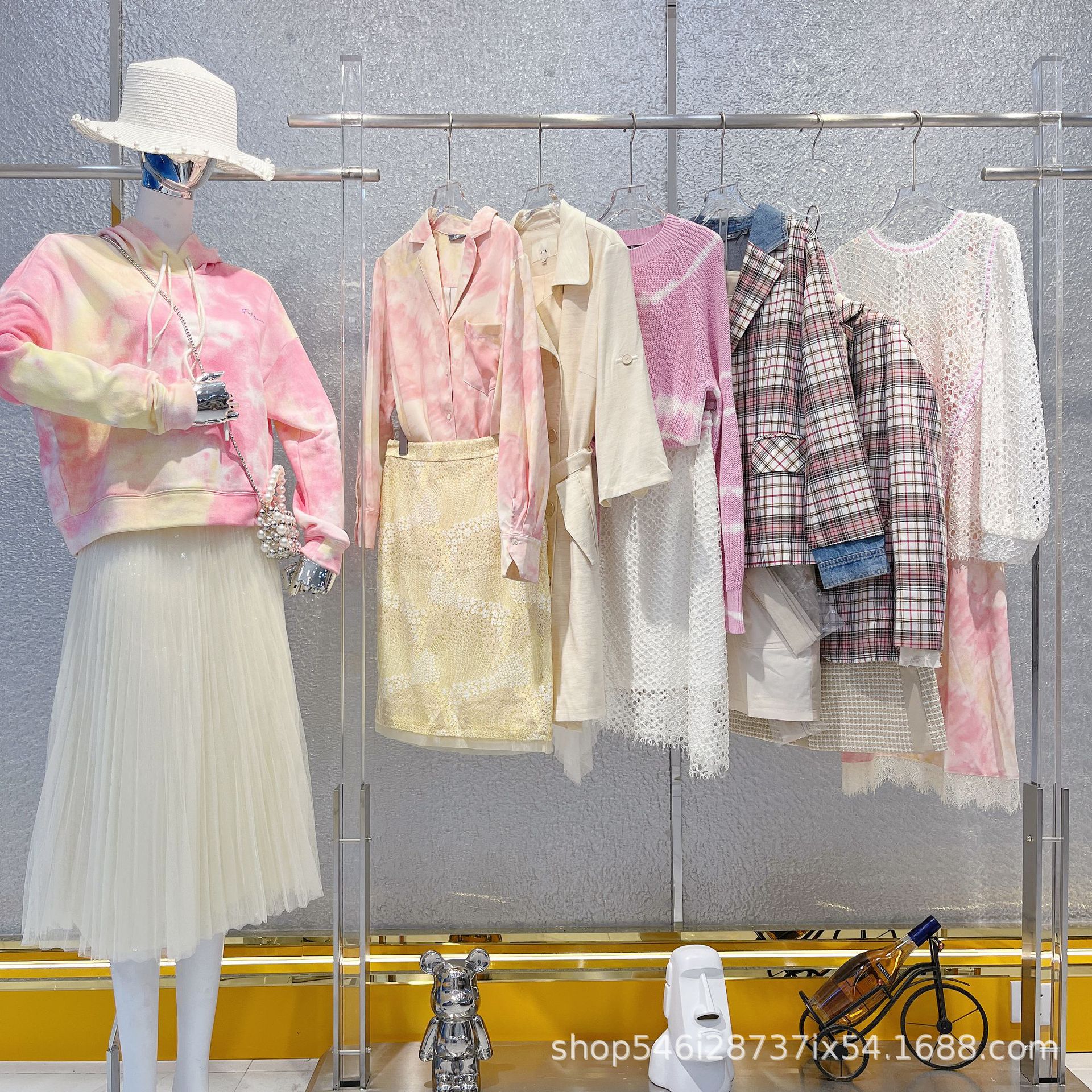 艾托奥女装品牌折扣撤柜正品尾货清仓中高端女装春款实体直播货源