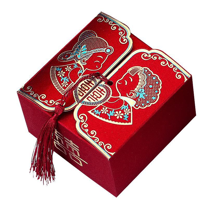 喜糖盒糖盒结婚专用糖果盒新款婚礼喜盒创意伴手礼盒装包装空盒子