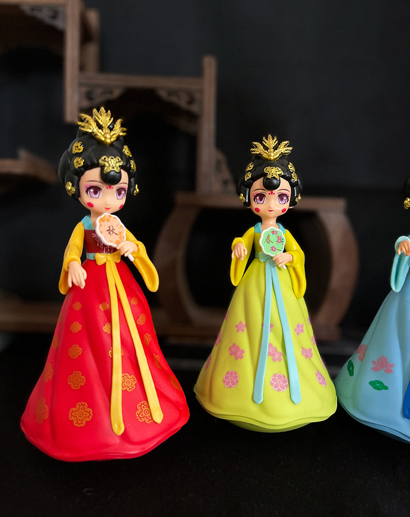 音乐不倒翁小姐姐大唐不夜城不倒翁中国风西安摆饰家居工艺品