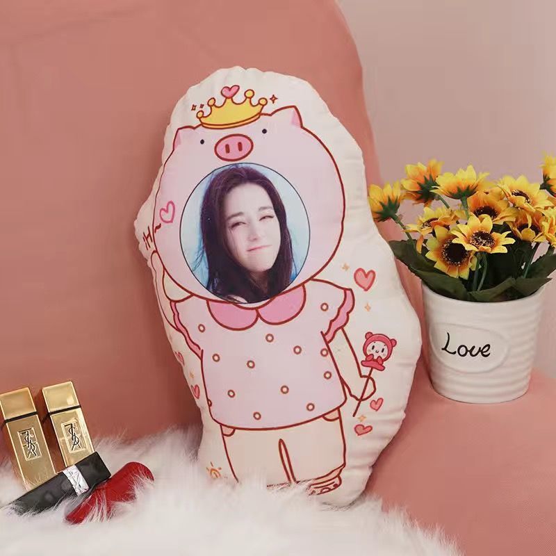 Boyfriend Couple DIY Humanoid Pillow Logo Printed Double-Sided Picture Doll Toy Doll Shaped Cushion