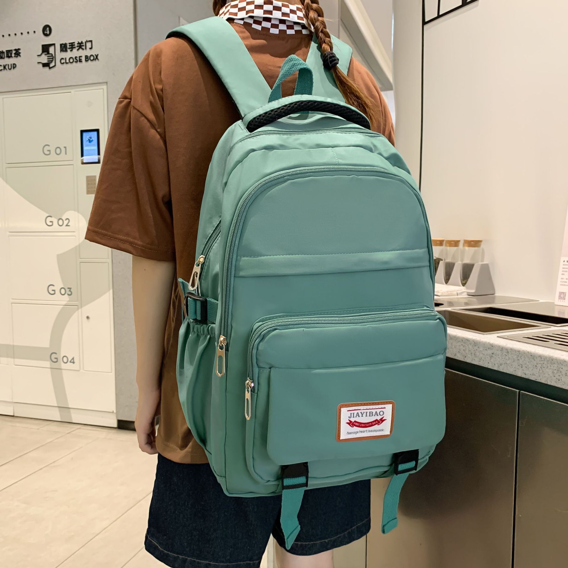 Middle School Student Schoolbag Female Junior High School the Campus of Middle School Harajuku All-Matching and Lightweight Backpack Casual Backpack