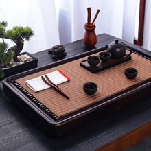小尺寸竹茶席窄桌旗茶盘垫禅意竹垫复古茶垫新中式日式古典茶桌曐